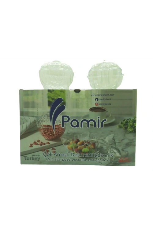 Egonex Pamir Pmr-203-204 Pera & Kelebek Mix Mika Şeffaf Şekerlik*24x4