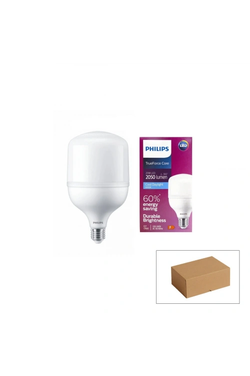 Egonex Phılıps Code-064158 00 True Force ( 20w ) Mini Torch Led Bulb Ampul ( Beyaz & 6500k ) ( E27 ) ( 2050 Lümen )*6=k