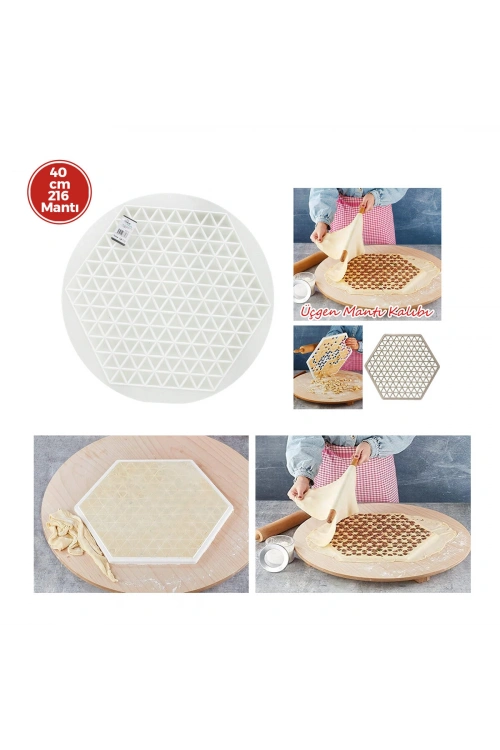 Egonex Plastlife Kp-177 Yuvarlak Mantı Kalıbı Plastik ( Çap = 41cm )*36=k