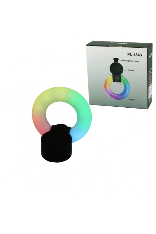 Egonex Platoon Pl-4343 (yuvarlak Halka & Plastik Gövde) Bluetooth Wireless (mini) Hoparlör Speaker (usb Şarjlı & Işıklı) (telfon Tutucu) 5w*60