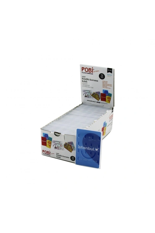 Egonex Pobi Pb-197 Lüks Şeffaf Kimlik Korumalık Kabı*75x1