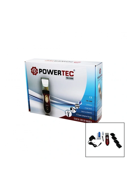 Egonex Powertec Tr-1200 Şarjlı Traş Makinası ( Yedek Bataryalı )*20