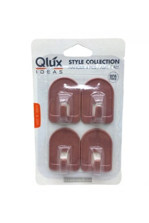 Egonex Qlux L-00136 ( 4pcs ) ( Kubbeli ) Yapışkan Askı*80