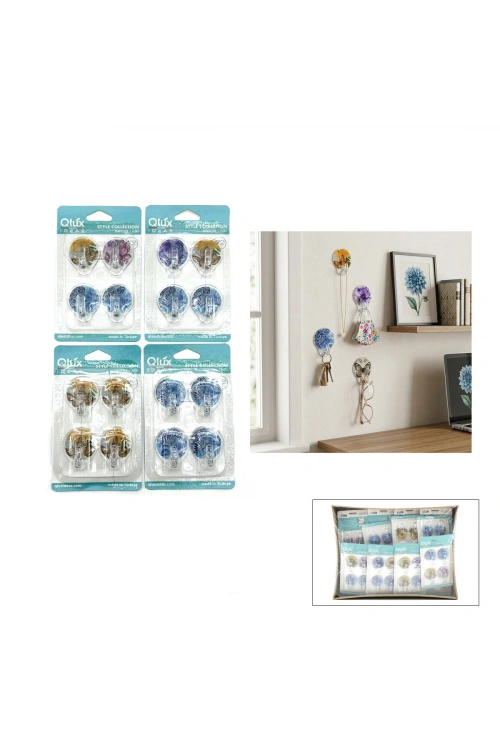 Egonex Qlux L-00638 ( 4pcs ) Damla Küçük Yapışkan Askı*32x2