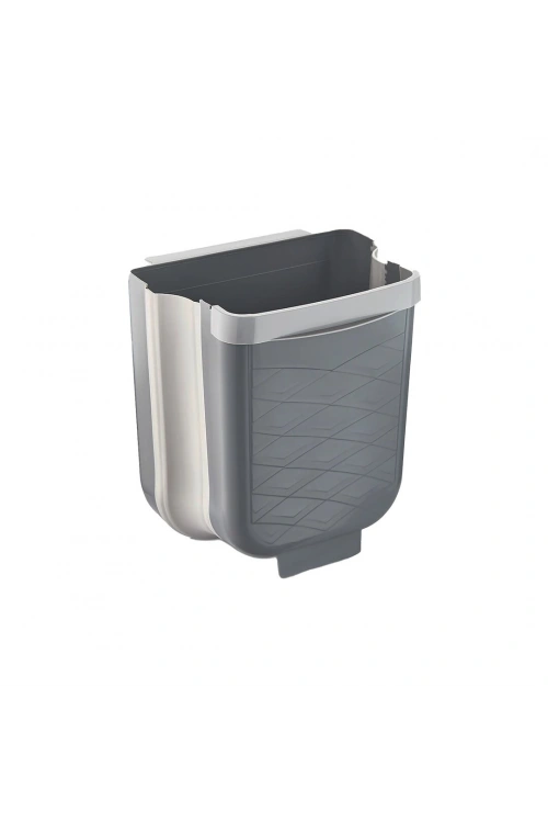 Egonex Qlux L-00869-2 ( Gri ) Katlanabilir Mutfak Çöp Kovası ( 6lt )*8