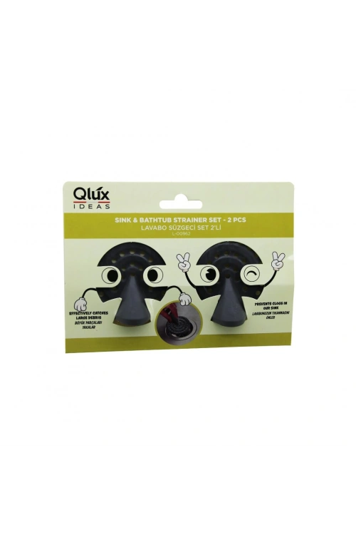 Egonex Qlux L-00962 ( 2pcs ) Lavabo Süzgeç Set*40