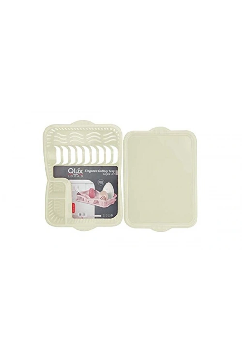 Egonex Qlux L-417-3 ( Beyaz ) Elegance Bulaşıklık*6