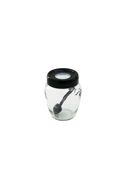 Egonex Qlux S-00156 ( 300cc ) Rıng Kaşıklı Cam Baharatlık*24=k