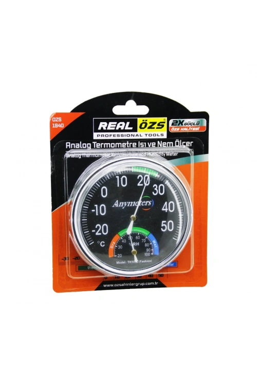 Egonex Realözs Ozs-1940 Analog Termometre ( Isı & Nem ) Ölçer ( Anymeters )*100