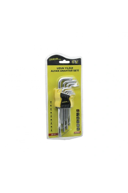 Egonex Şahin Tools Fuji Şht-072 Uzun Yıldız Alyan 9pcs*60
