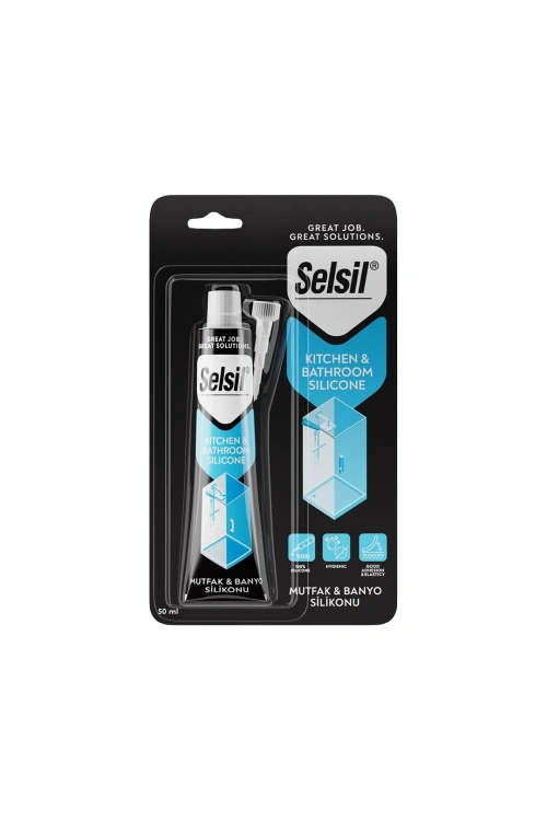 Egonex Selsil-1888 ( Duşakabin & Mutfak & Banyo ) Şeffaf & Transparent & Tüp Silikon 50ml*12=k