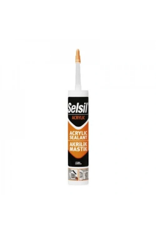 Egonex Selsil-52083 38 Code-73184-03 ( Beyaz ) ( Mastik ) Silikonize Akrilik 500gr*25=k