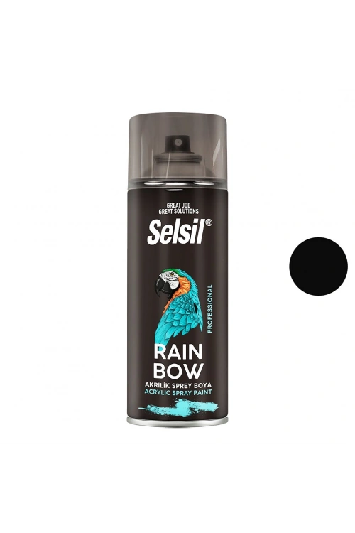 Egonex Selsil Tab-428 ( Siyah Mat ) Sprey Boya ( 400ml )*12x1