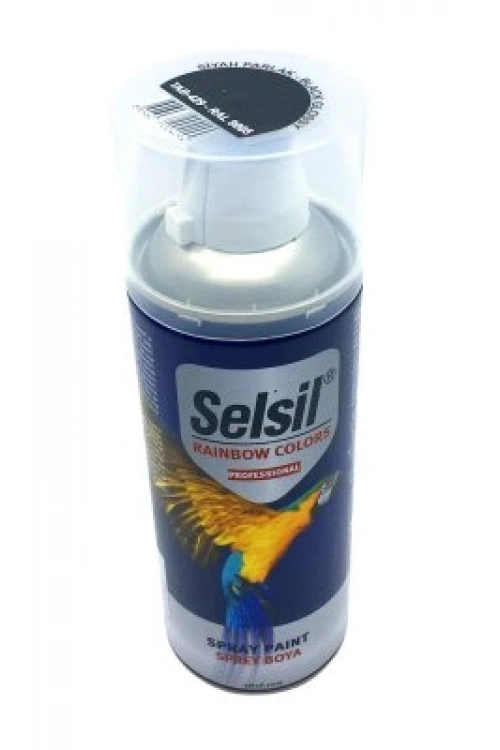 Egonex Selsil Tab-429 ( Siyah ) Parlak Sprey Boya ( 400ml )*12x1