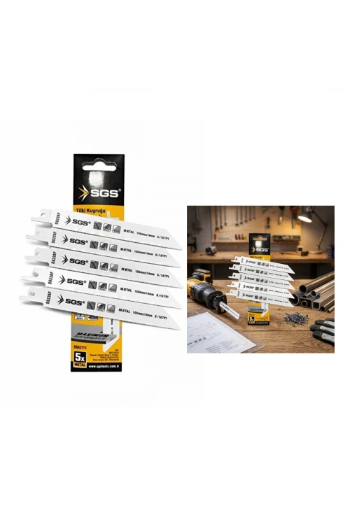 Egonex Sgs-2712 ( 5pcs ) Tilki Kuyruğu & Testere Bıçağı Metal ( 150mm/1.4mm )*20x5