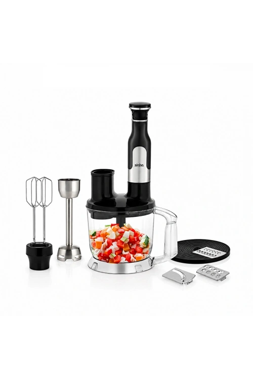 Egonex Sinbo Shb-7534 ( 2hız Ayar & Paslanmaz Çelik Bıçak ) El Multi Blender Seti ( 2 Lt Hazneli )*4