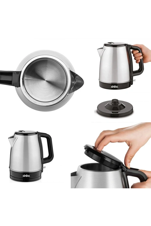 Egonex Sinbo Sk-7353 ( Paslanmaz ) Kablosuz Su Isıtıcı Çelik Kettle ( 1.7lt )*8