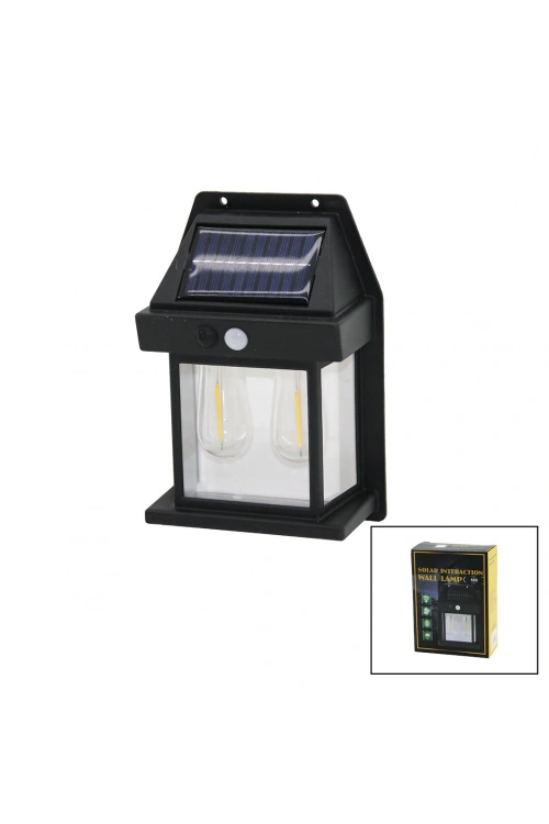 Egonex Solar Interactıon Wall Lamp Tk-778-888 ( 2 Lamba )( Solar & Sensörlü ) Aplik Duvar Lambası ( Dış Mekan ) ( 5.5v & 1w & 1800mah )*100