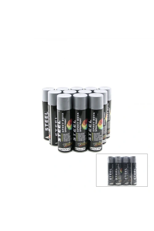 Egonex Steel Ck-4879 ( Siyah ) Sprey Boya 200ml*12x8