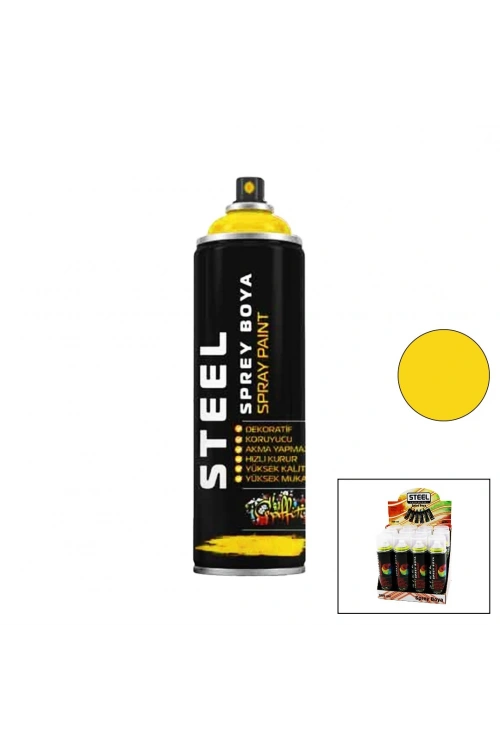 Egonex Steel ( Sarı ) Sprey Boya 200ml*12x8