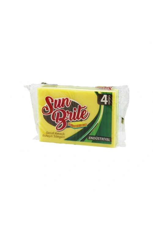 Egonex Sun Brite Moppro Kod-005 ( 4pcs ) ( Endüstriyel ) Bulaşık Süngeri ( Genel Amaçlı Kullanım ) ( 15x11cm )*60=k