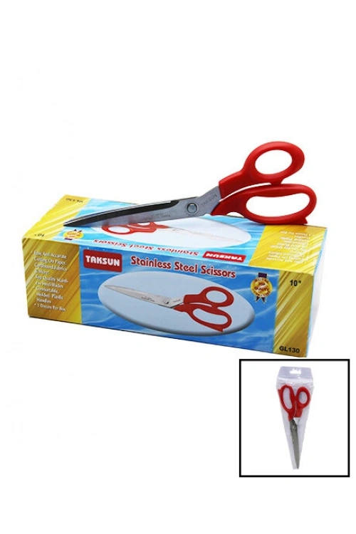 Egonex Taksun Gl-130  ( 10 ) Terzi Makası Renkli Saplı*12x15