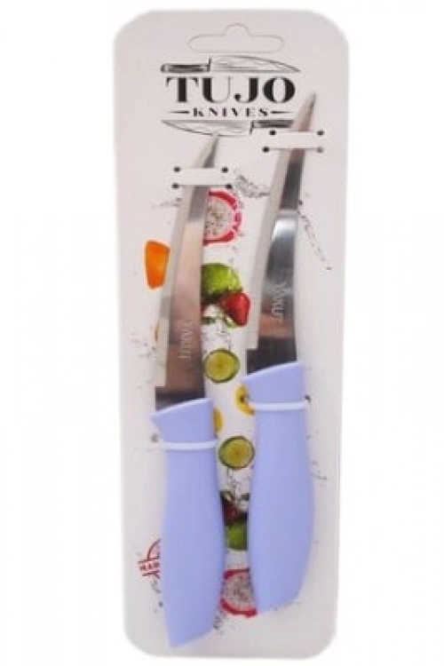Egonex Tujo Knıves-2420 ( 2pcs ) ( Kartelalı ) Tırtırlı Bıçak*192