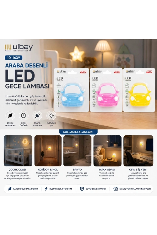 Egonex Ulbay Gc-10 Ulbay ( Araba ) ( 0.1w ) Gece Lambası*10x24