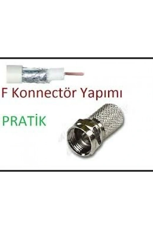 Egonex ULBAY ULB-001-F100 ( EF ) ( VİDA ) ( 100PCS ) UYDU KONNEKTÖR*1X100