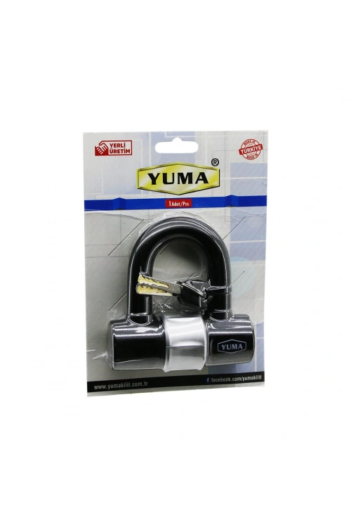 Egonex Yuma Ym-740-v ( Çok Amaçlı ) ( Çelik & U Bar & Kelepçe Disk ) Anahtarlı Asma Kilit*40