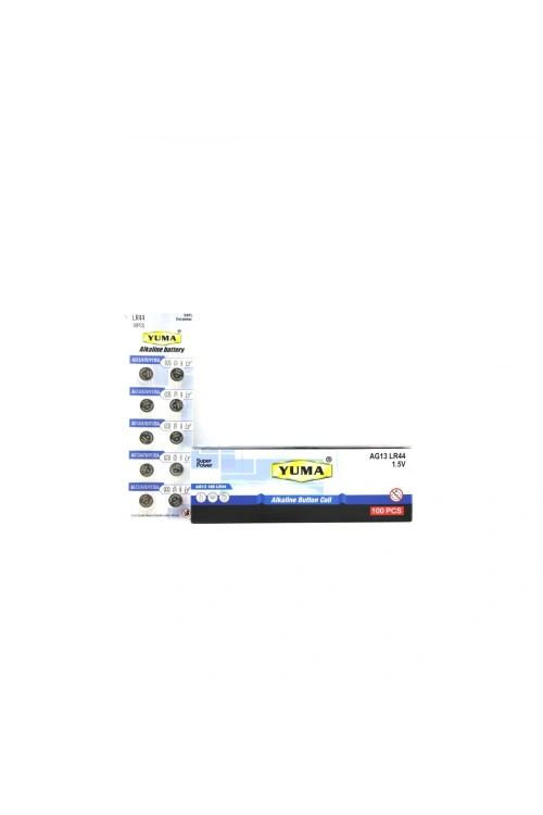 Egonex Yuma Ym-9ag13 ( Ag13 ) ( Lr-44 ) ( Düğme Pil ) ( Alkalin ) ( 1.5v ) ( 10lu Kart )*200