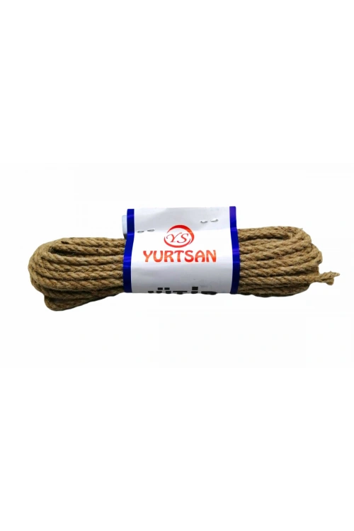 Egonex Yurtsan Kalın Jüt İp Naturel 5mmx6-6.5mt*12x20