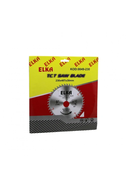 Elka 0049-230 ( 230 X 48t X 30mm ) ( Ağaç ) Sunta Kesici Disk*80