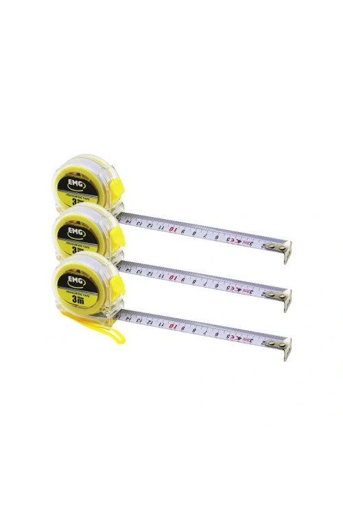 Emg Measurıng Tape Hrd-178 ( 3mtx19mm ) ( Şeffaf ) Şerit Metre*12x10
