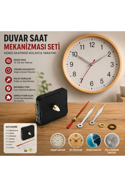 Emin Teknoloji Em-172a Duvar Saati ( Mekanizması Seti )*30x10