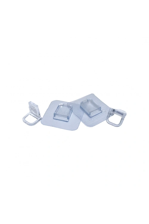 Enfa Enf-341 ( 4pcs ) Raf Ayak Aparatı ( Şeffaf Pvc Yapışkanlı )*10x50