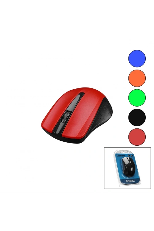 Everest Sm-537 ( Wireless & Kablosuz ) (1600dpı) Usb Optical Mouse ( Vakum Ambalaj ) *100