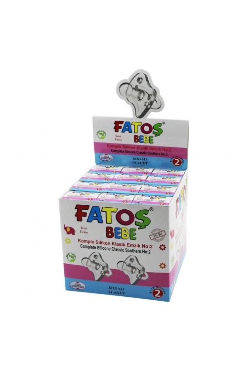 Fatoş Bebe-611 ( No-2 & Komple Silikon ) Klasik Emzik*24x24