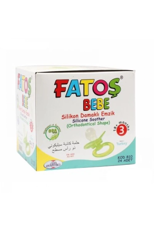Fatoş Bebe-810 No-3 Silikon Damaklı Emzik *24x24