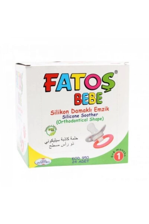 Fatoş Bebe-950 No-1 Silikon Damaklı Emzik *24x36