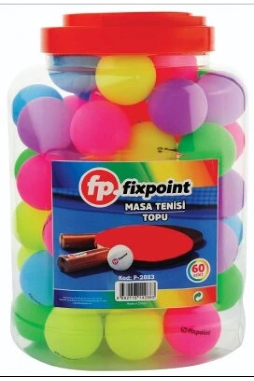 Fixpoint P-2883 Renkli Çantalı Pinpon Topu*60x24