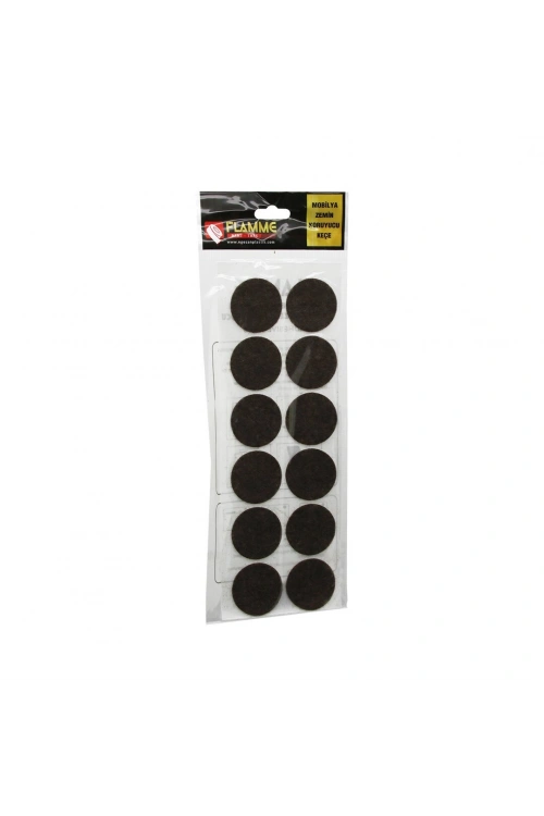 Flamme 38mm Yuvarlak Yapışkan Keçe*25x36