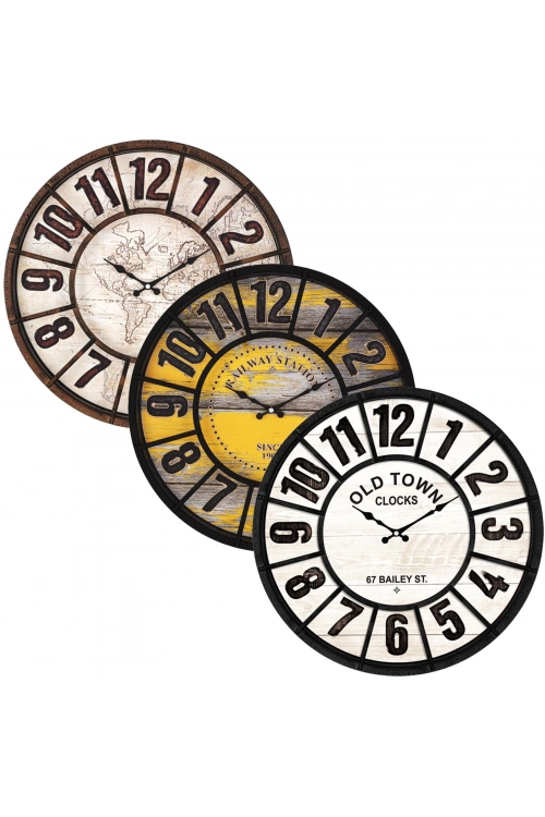 Galaxy-742-3-4-5-6-7-8 ( Plastik Çerçeve ) ( Parke -mdf Kadran ) ( Çap: 49cm )*5=k