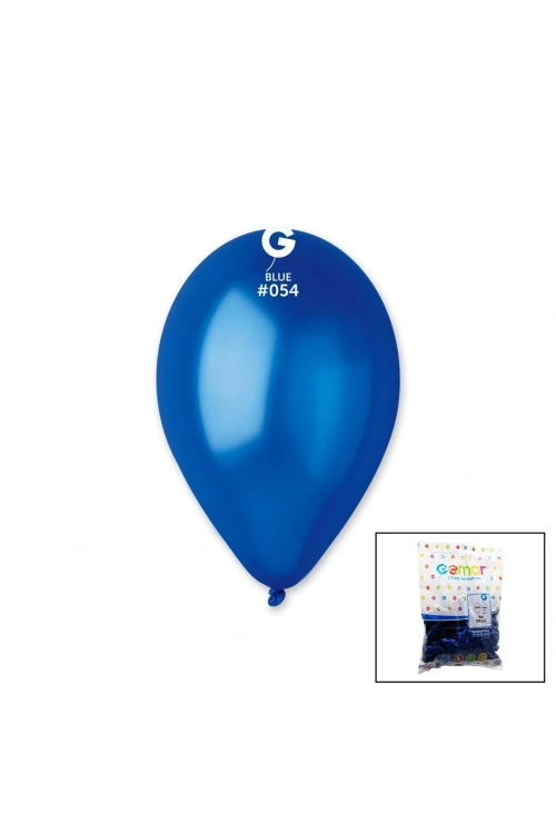 Gemar Gm-110-36-54 ( Metalik & Mavi ) Balon ( 11 & 28cm & 100pcs )*1x50