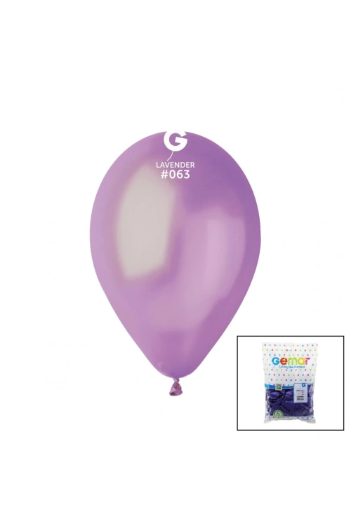 Gemar Gm-110-63 ( Lavender ) ( Metalik & Lila ) Balon ( 11 & 28cm ) ( 100pcs )*1x50
