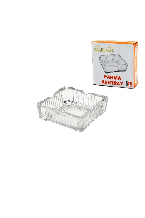 Glass Elmas Parma Ashtray ( Kare ) ( Cam ) Küllük*48