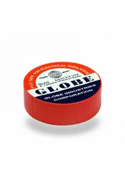Globe ( Lüx ) ( Kırmızı ) Elektrik Bantı*10x50