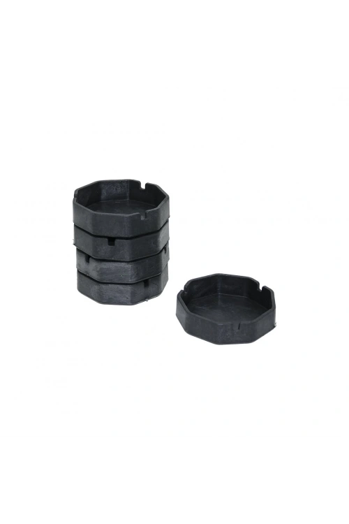 İbico ( 8 Gen & Plastik ) ( Mat Siyah ) Küllük ( Çap: 9.5cm & Derinlik: 2.3cm)*10x25