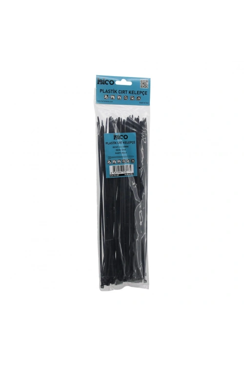 İbico İ13-017 ( Siyah ) ( 3.6x300mm ) Plastik Cırt Kelepçe ( 100pcs )*200