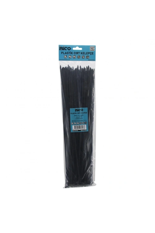 İbico İ13-023 ( Siyah ) ( 4.8x400mm ) Plastik Cırt Kelepçe ( 100pcs )*150